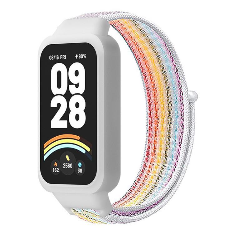 xDfind Plastic Cover Integrated Nylon Loop Watch Band, For Xiaomi Smart Band 9 Active / Redmi Band 3