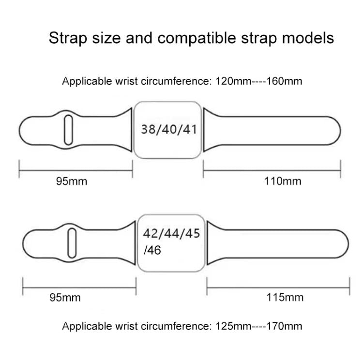 xDfind 3D Laser Engraving Silicone Watch Band, For Apple Watch 38 / 40 / 41 / S11 42mm