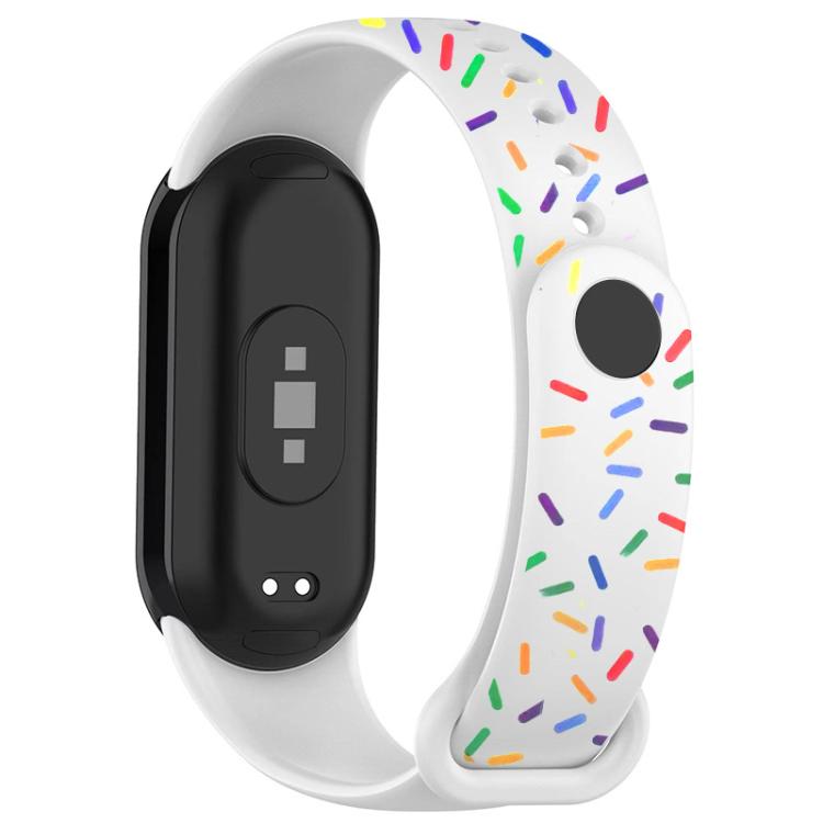 xDfind Rainbow Printing TPU Watch Band, For Xiaomi Smart Band 10 / 9 / 8