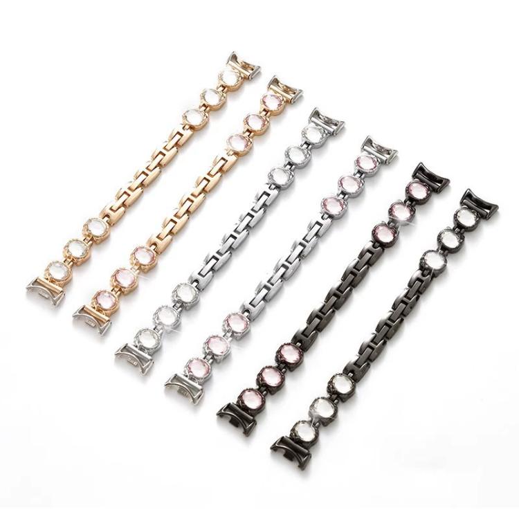 xDfind Quick-release Crystal Diamond Metal Watch Band