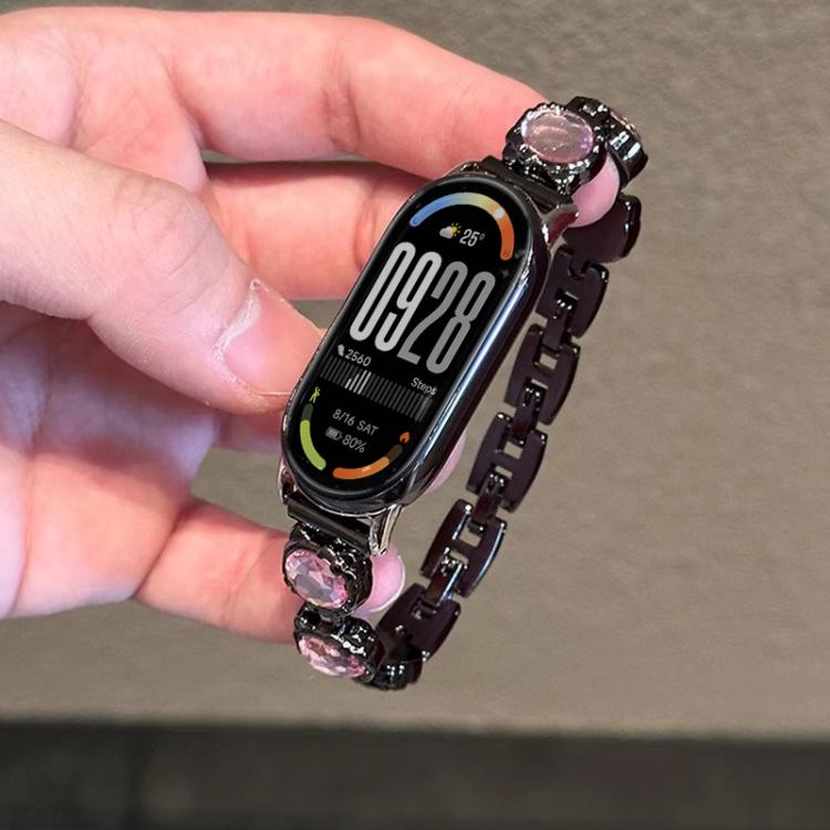 xDfind Quick-release Crystal Diamond Metal Watch Band, For Xiaomi Smart Band 10 / 9 / 8
