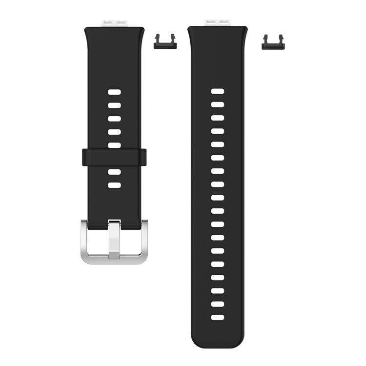 xDfind Solid Color Silver Steel Buckle Silicone Watch Band