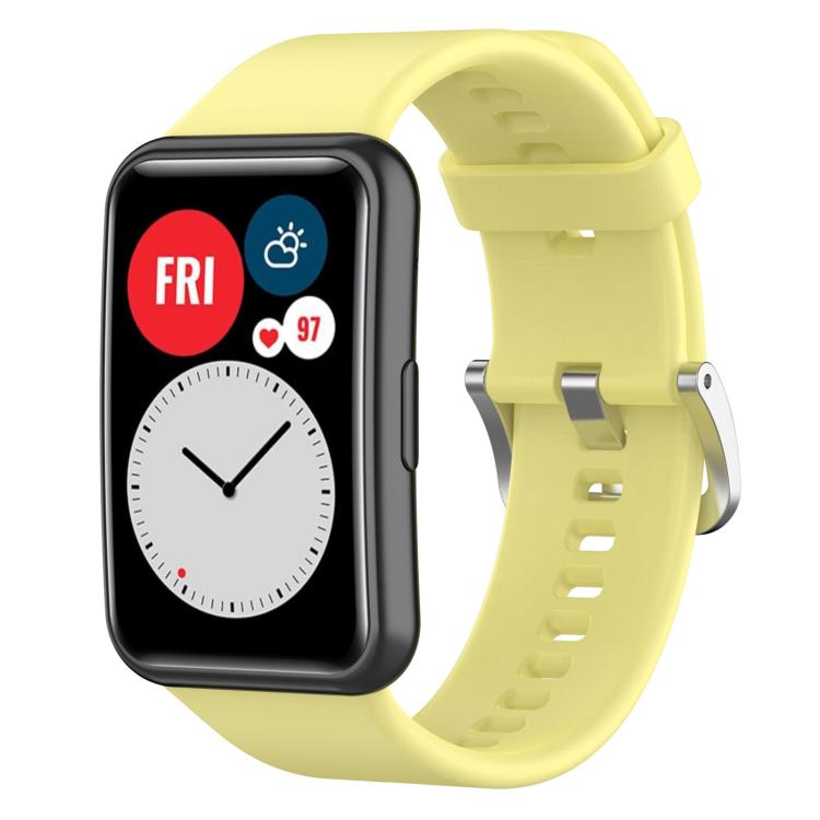 xDfind Solid Color Silver Steel Buckle Silicone Watch Band