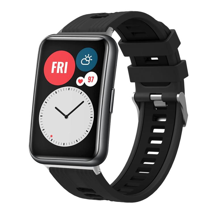 xDfind Dual Color Silver Buckle Silicone Watch Band