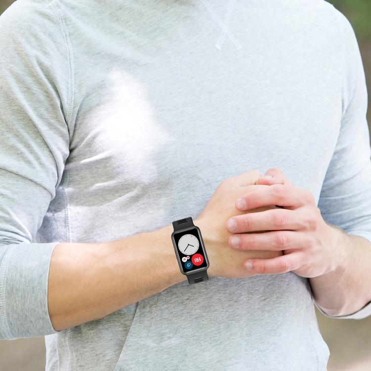 xDfind Dual Color Silver Buckle Silicone Watch Band