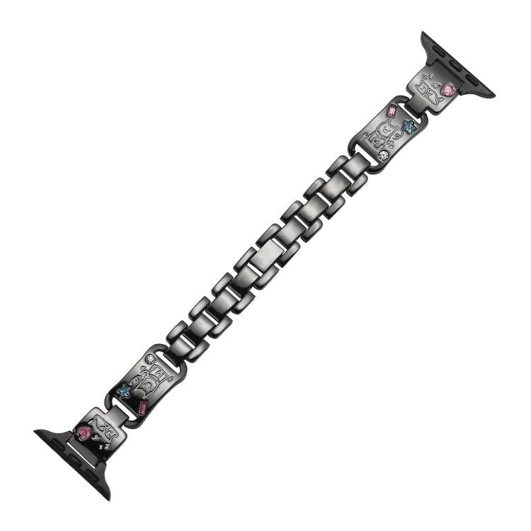 xDfind Puppy Diamond Metal Watch Band, For Apple Watch 42 / 44 / 45 / 46 / 49mm