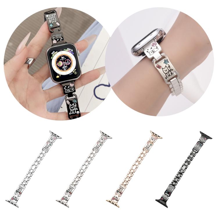 xDfind Puppy Diamond Metal Watch Band, For Apple Watch 38 / 40 / 41 / S11 42mm