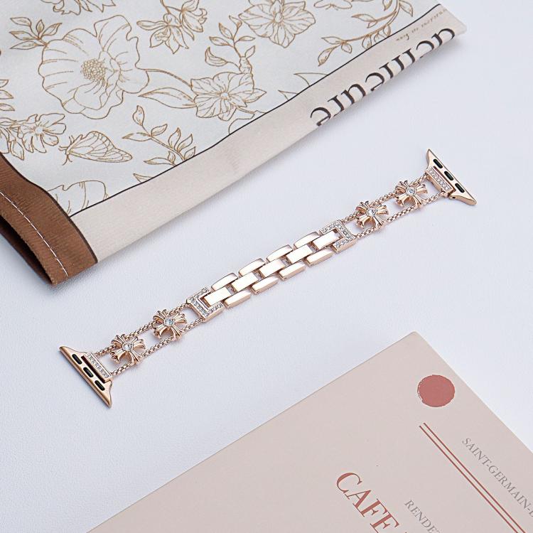 xDfind Diamond Metal Watch Band, For Apple Watch 42 / 44 / 45 / 46 / 49mm