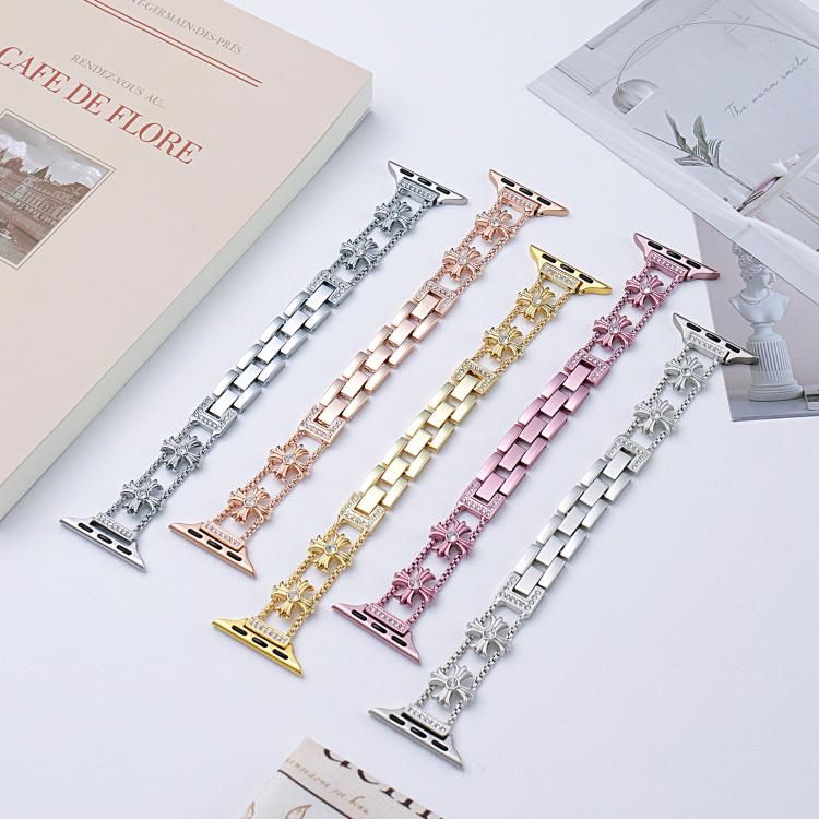 xDfind Diamond Metal Watch Band, For Apple Watch 42 / 44 / 45 / 46 / 49mm