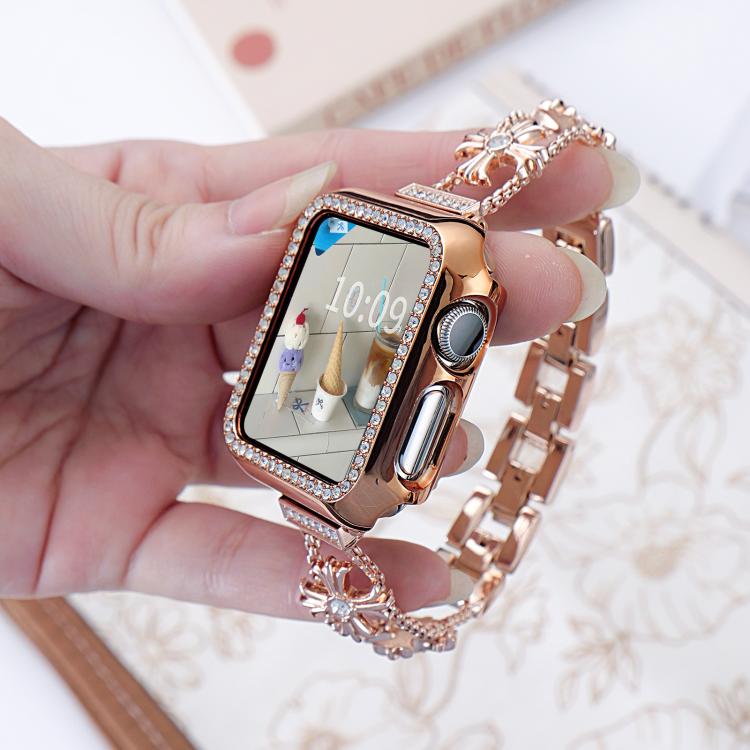 xDfind Diamond Metal Watch Band, For Apple Watch 42 / 44 / 45 / 46 / 49mm