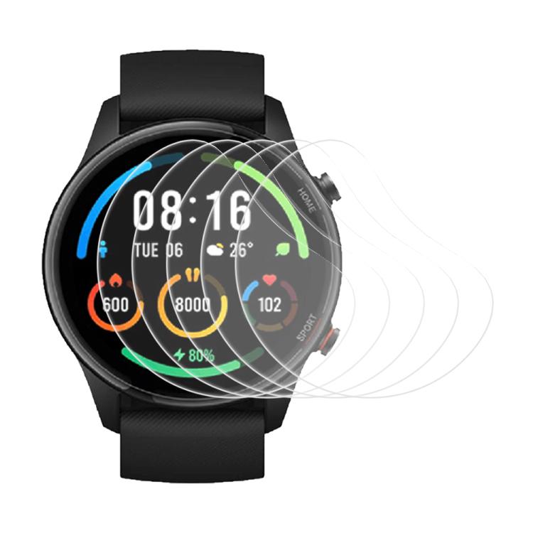 5pcs xDfind Soft Hydrogel Film Full Cover Watch Front Protector, For Xiaomi Watch Color 2, For Xiaomi Haylou LS01, For Xiaomi Haylou LS04 / RS3, For Xiaomi Mibro Air, For Xiaomi Watch Color