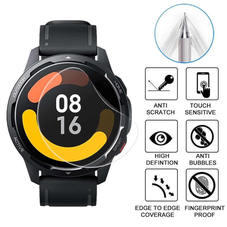 5pcs xDfind Soft Hydrogel Film Full Cover Watch Front Protector, For Xiaomi Watch Color 2, For Xiaomi Haylou LS01, For Xiaomi Haylou LS04 / RS3, For Xiaomi Mibro Air, For Xiaomi Watch Color
