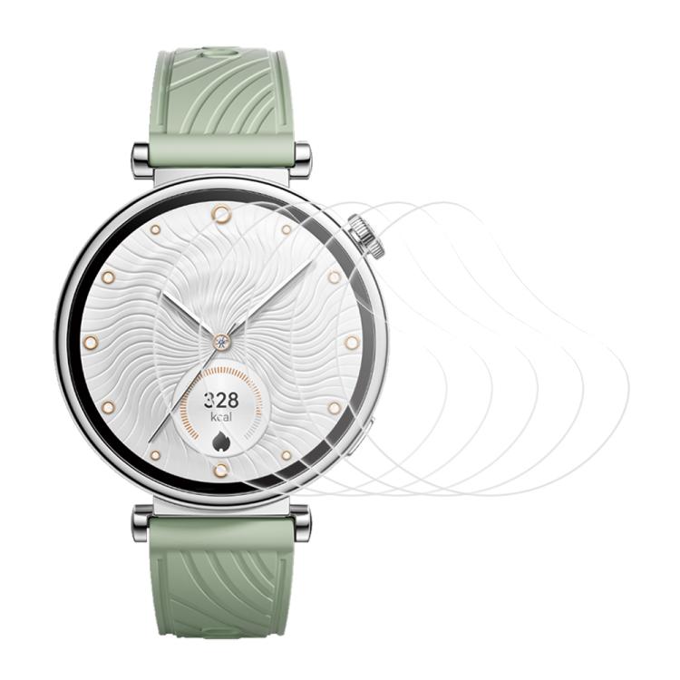 5pcs xDfind Soft Hydrogel Film Full Cover Watch Front Protector, For Huawei Watch GT 4 41mm, For Huawei Watch 4 Pro