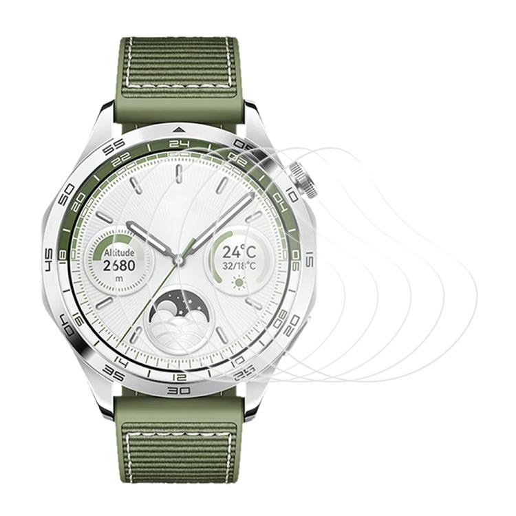 5pcs xDfind Soft Hydrogel Film Full Cover Watch Front Protector, For Huawei Watch Kids 4 Pro, For Huawei Watch D2, For Huawei Watch GT 5 46mm, For Huawei Watch GT 5 41mm, For Huawei Watch GT 4 46mm