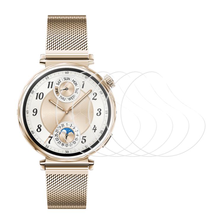 5pcs xDfind Soft Hydrogel Film Full Cover Watch Front Protector, For Huawei Watch Kids 4 Pro, For Huawei Watch D2, For Huawei Watch GT 5 46mm, For Huawei Watch GT 5 41mm, For Huawei Watch GT 4 46mm