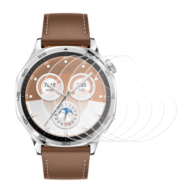 5pcs xDfind Soft Hydrogel Film Full Cover Watch Front Protector, For Huawei Watch Kids 4 Pro, For Huawei Watch D2, For Huawei Watch GT 5 46mm, For Huawei Watch GT 5 41mm, For Huawei Watch GT 4 46mm