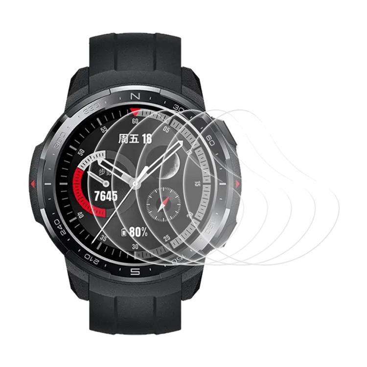 5pcs xDfind Soft Hydrogel Film Full Cover Watch Front Protector, For Honor Watch 4 Pro, For Honor Watch GS Pro