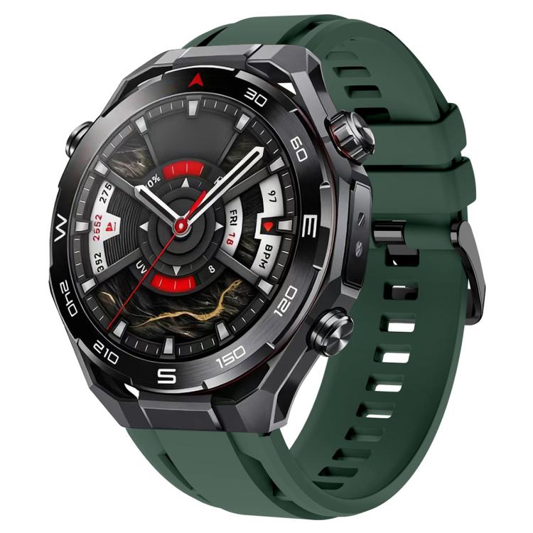 xDfind Black Buckle Sport Silicone Watch Band