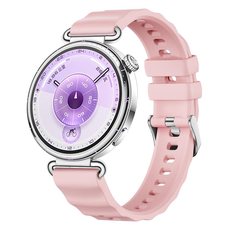 xDfind Quick Release Spring Bar Silver Buckle Solid Color Silicone Watch Band