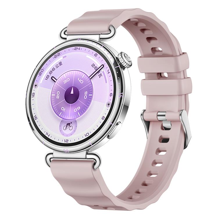 xDfind Quick Release Spring Bar Silver Buckle Solid Color Silicone Watch Band