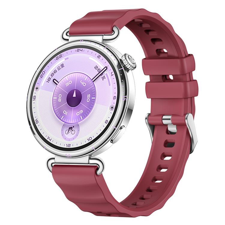 xDfind Quick Release Spring Bar Silver Buckle Solid Color Silicone Watch Band