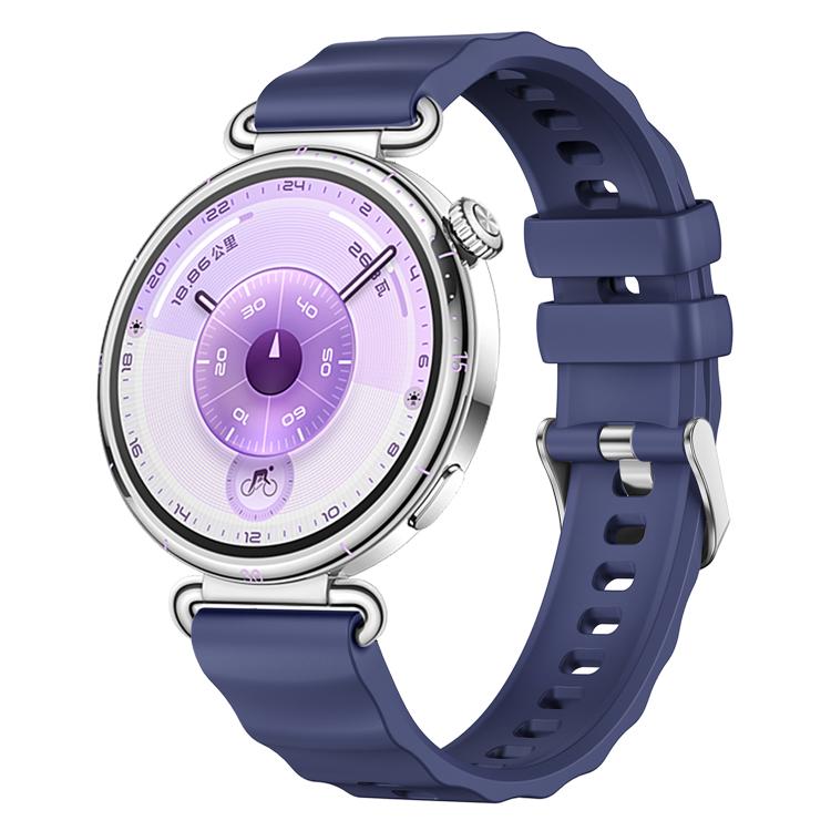 xDfind Quick Release Spring Bar Silver Buckle Solid Color Silicone Watch Band