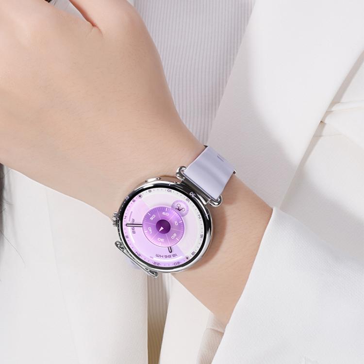 xDfind Quick Release Spring Bar Silver Buckle Solid Color Silicone Watch Band