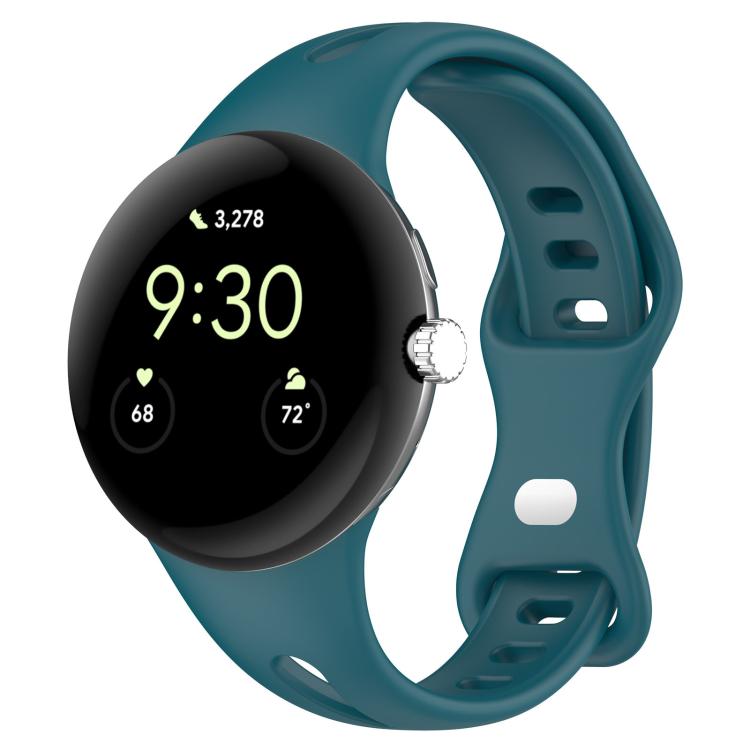 xDfind Small Waist Butterfly Buckle Silicone Watch Band, For Google Pixel Watch 4 / 3 / 2 / 1 41mm