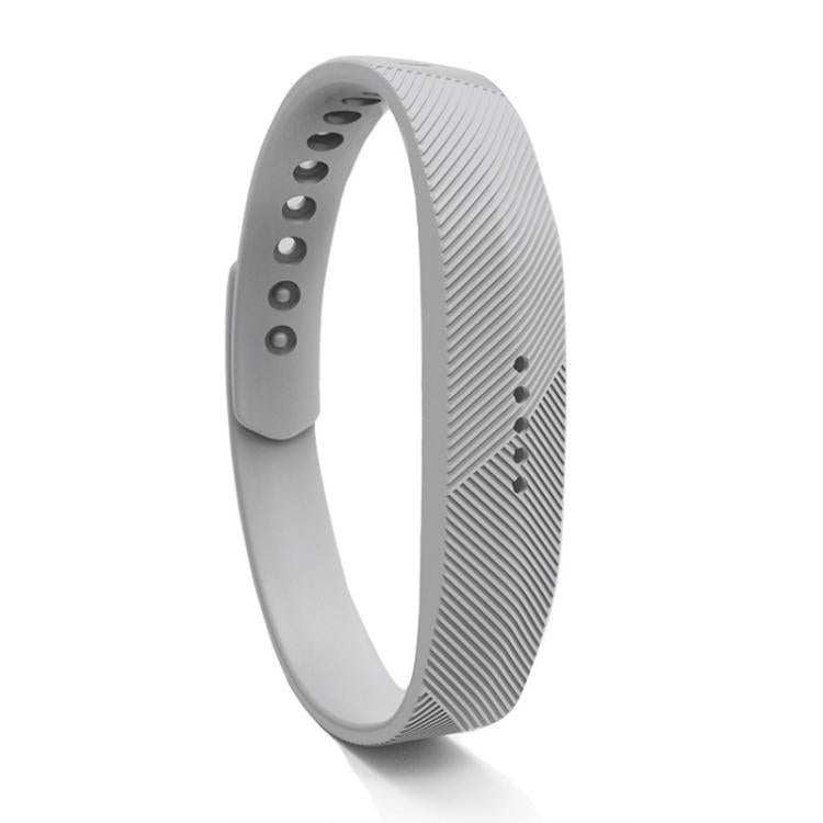 For Fitbit Flex 2 xDfind Translucent Film Metal Buckle Silicone Watch Band, L