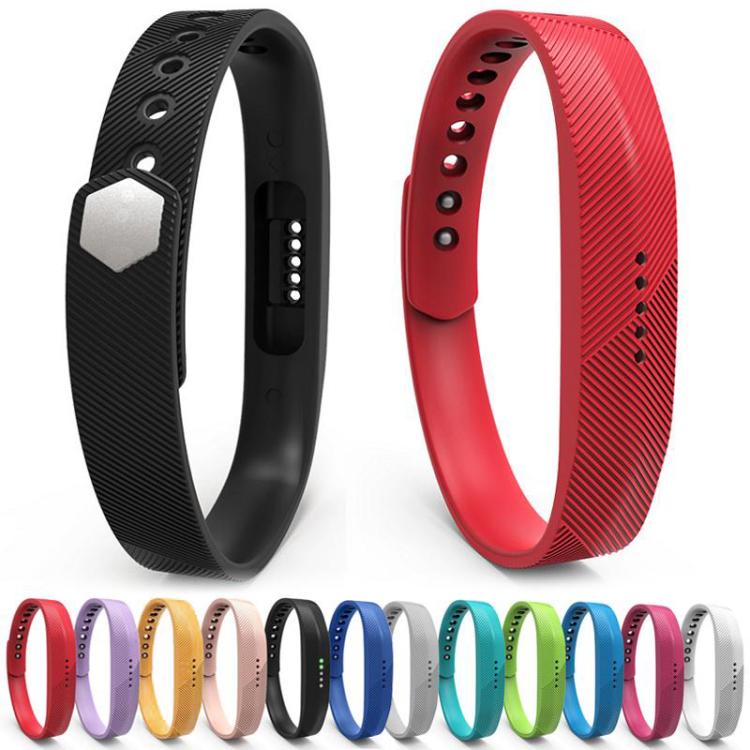 For Fitbit Flex 2 xDfind Translucent Film Metal Buckle Silicone Watch Band, S