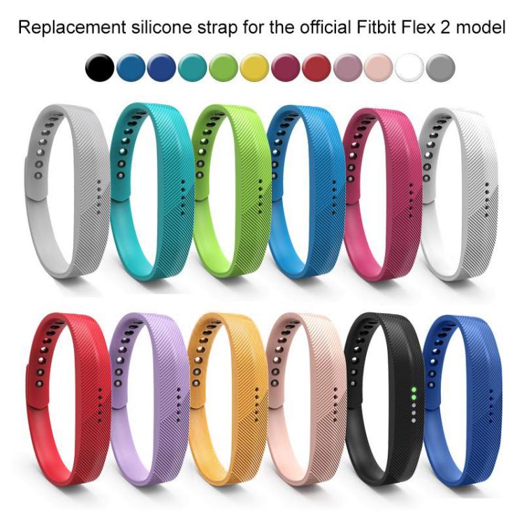 For Fitbit Flex 2 xDfind Translucent Film Metal Buckle Silicone Watch Band, L