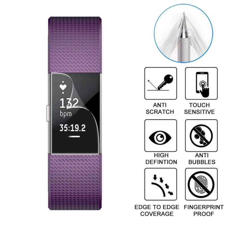 5pcs xDfind Soft Hydrogel Film Full Cover Watch Front Protector, For Fitbit Charge 2, For Fitbit Charge 3, For Fitbit Ionic