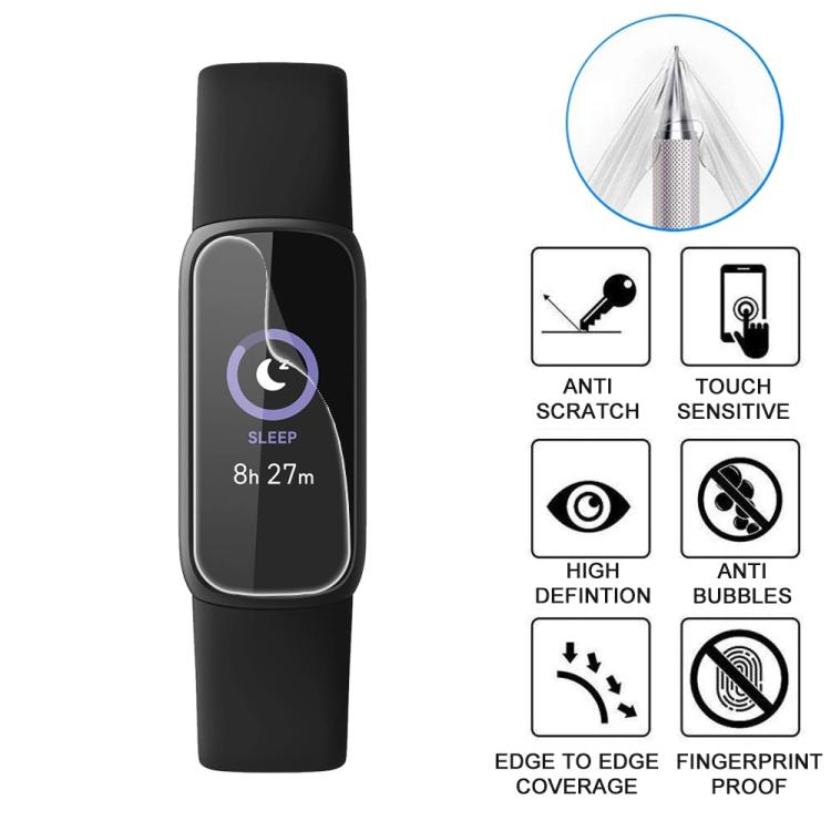 5pcs xDfind Soft Hydrogel Film Full Cover Watch Front Protector, For Fitbit Luxe, For Fitbit Surge, For Fitbit Ace 2, For Fitbit Alta HR, For Fitbit Blaze