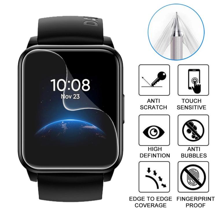 5pcs xDfind Soft Hydrogel Film Full Cover Watch Front Protector, For Realme Watch 2, For Realme Watch 2 Pro, For Realme Watch S, For Realme Watch S Pro, For Realme Watch T1