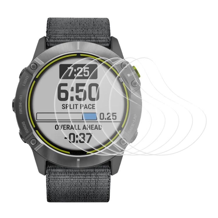 5pcs xDfind Soft Hydrogel Film Full Cover Watch Front Protector, For Garmin Forerunner 165, For Garmin Approach S70 42mm, For Garmin Enduro 2, For Garmin Enduro, For Garmin Venu SQ 2