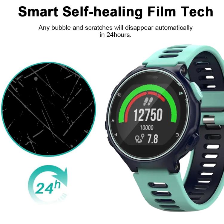 5pcs xDfind Soft Hydrogel Film Full Cover Watch Front Protector, For Garmin Forerunner 735 /  735 XT, For Garmin Fenix 6S / 6S Pro, For Garmin Fenix 6 Pro, For Garmin Fenix 5x / 3 / 5x Plus, For Garmin vivosmart HR