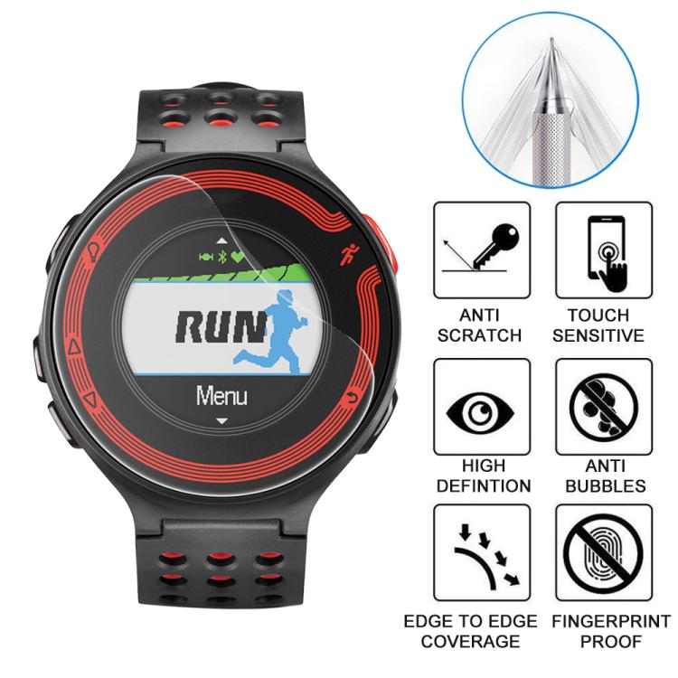 5pcs xDfind Soft Hydrogel Film Full Cover Watch Front Protector, For Garmin Forerunner 220, For Garmin Fenix 6X / 6X Pro, For Garmin vivosmart HR Plus, For Garmin vivoactive 3, For Garmin Fenix 5