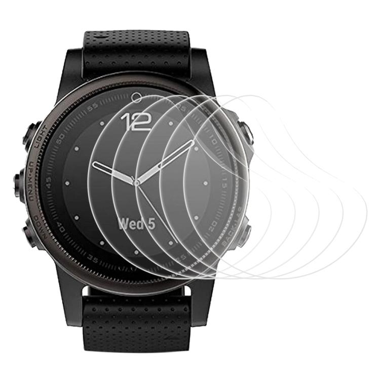 5pcs xDfind Soft Hydrogel Film Full Cover Watch Front Protector, For Garmin Fenix 5s, For Garmin Fenix 5s Plus, For Garmin Instinct, For Garmin Fenix 6, For Garmin Forerunner 945