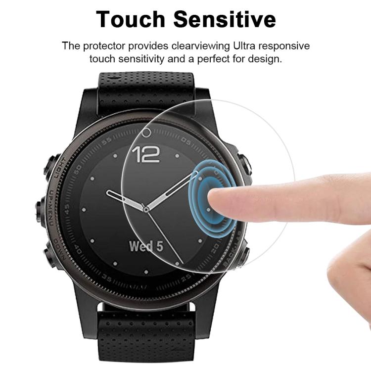 5pcs xDfind Soft Hydrogel Film Full Cover Watch Front Protector, For Garmin Fenix 5s, For Garmin Fenix 5s Plus, For Garmin Instinct, For Garmin Fenix 6, For Garmin Forerunner 945