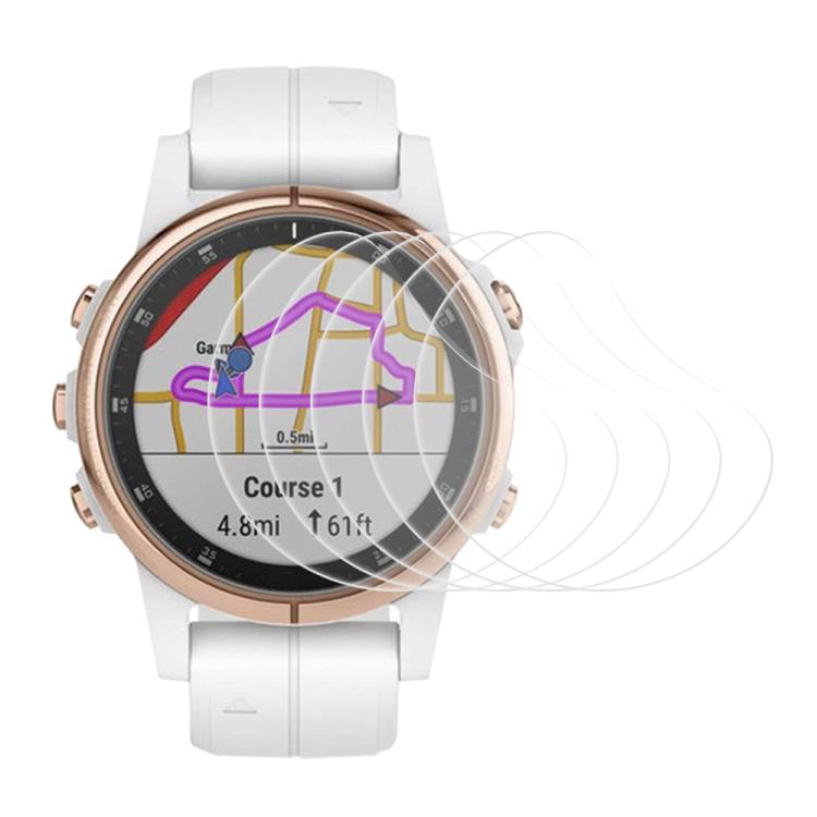 5pcs xDfind Soft Hydrogel Film Full Cover Watch Front Protector, For Garmin Fenix 5s, For Garmin Fenix 5s Plus, For Garmin Instinct, For Garmin Fenix 6, For Garmin Forerunner 945
