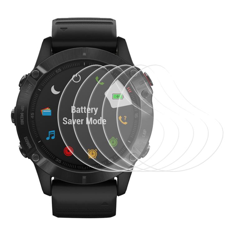 5pcs xDfind Soft Hydrogel Film Full Cover Watch Front Protector, For Garmin Fenix 5s, For Garmin Fenix 5s Plus, For Garmin Instinct, For Garmin Fenix 6, For Garmin Forerunner 945