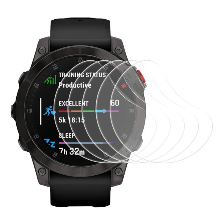 5pcs xDfind Soft Hydrogel Film Full Cover Watch Front Protector, For Garmin Bounce, For Garmin EPIX Gen 2, For Garmin vivosmart 4