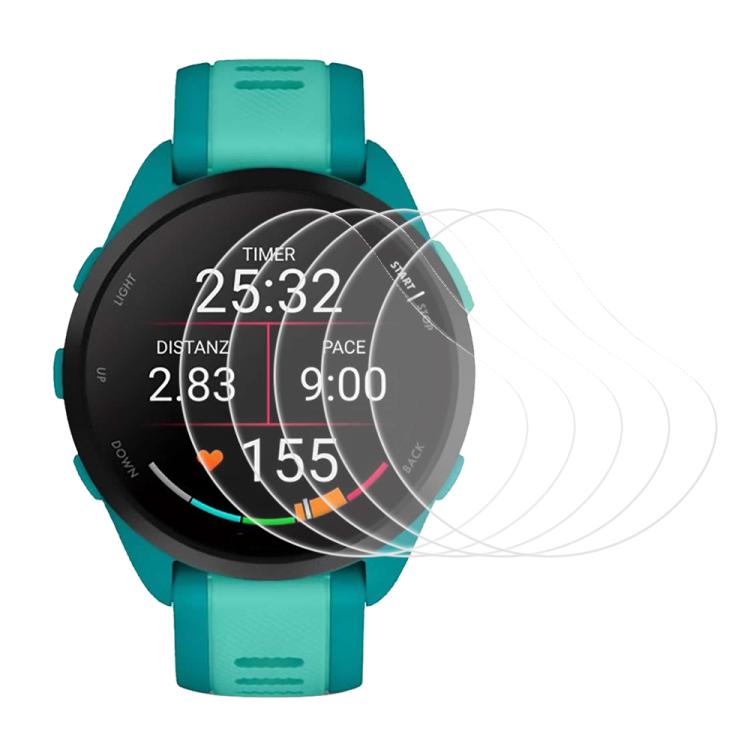 5pcs xDfind Soft Hydrogel Film Full Cover Watch Front Protector, For Garmin Forerunner 165, For Garmin Approach S70 42mm, For Garmin Enduro 2, For Garmin Enduro, For Garmin Venu SQ 2