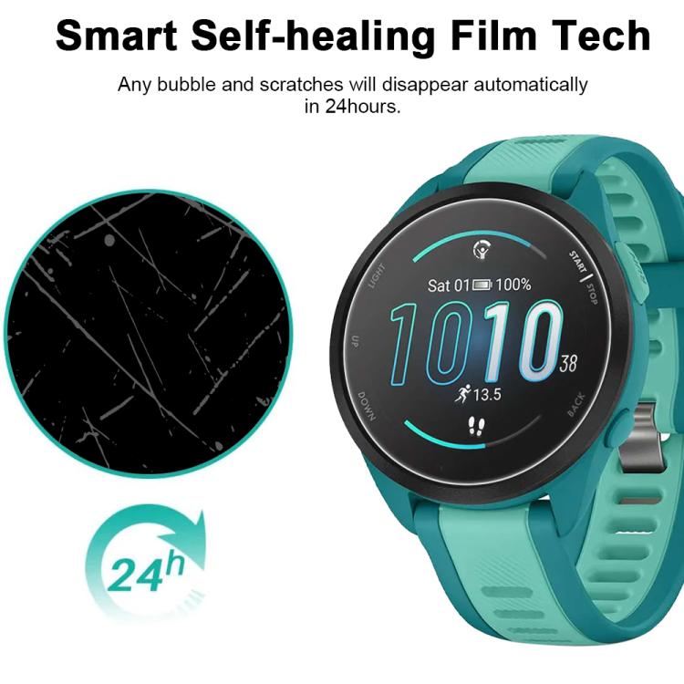 5pcs xDfind Soft Hydrogel Film Full Cover Watch Front Protector, For Garmin Forerunner 165, For Garmin Approach S70 42mm, For Garmin Enduro 2, For Garmin Enduro, For Garmin Venu SQ 2
