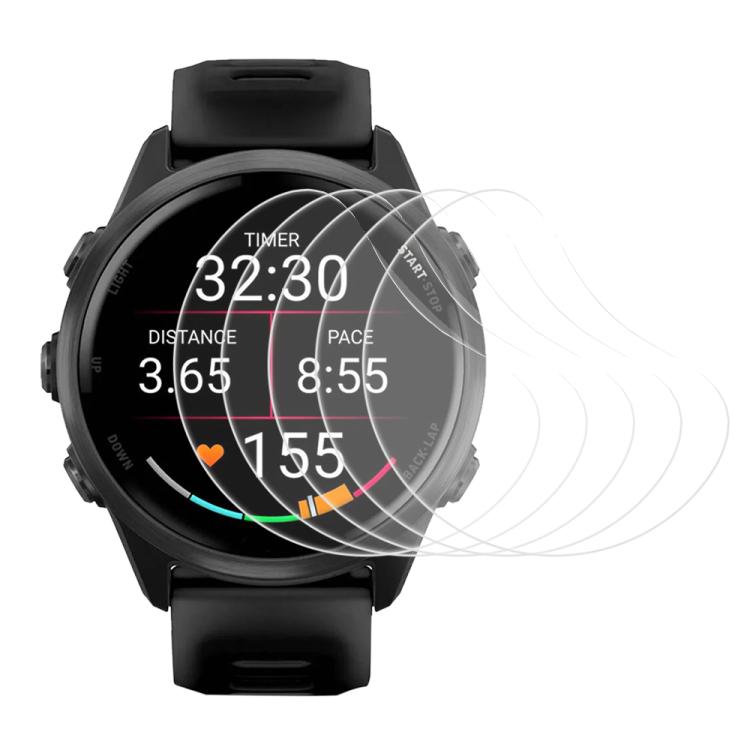 5pcs xDfind Soft Hydrogel Film Full Cover Watch Front Protector, For Garmin Venu 4 45mm, For Garmin Venu 4 41mm, For Garmin Foreunner 570 47mm, For Garmin Foreunner 570 42mm, For Garmin Foreunner 970 47mm