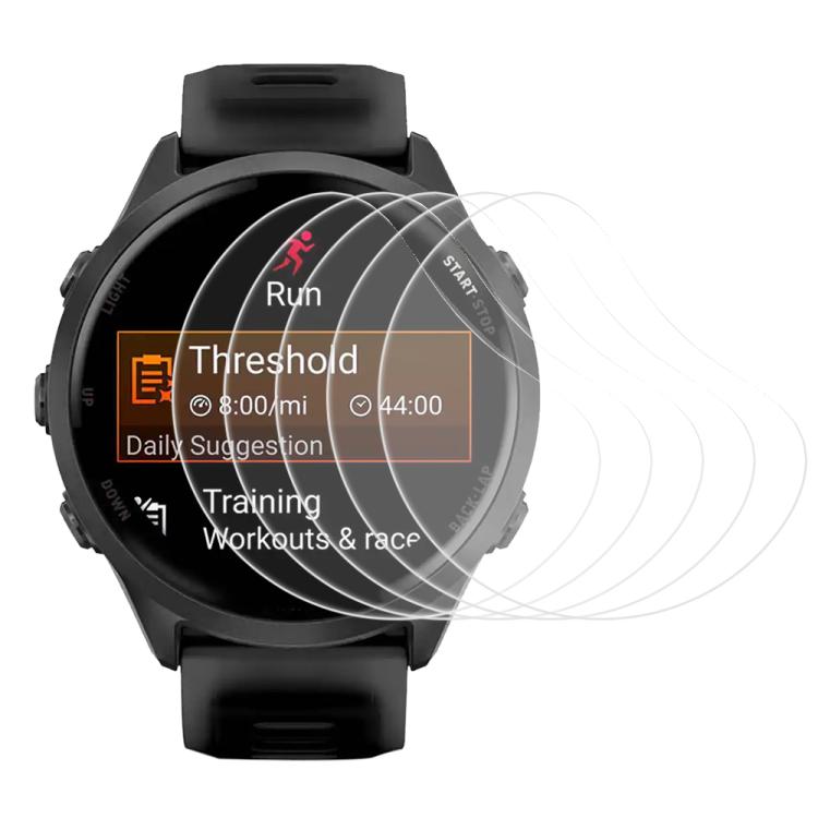 5pcs xDfind Soft Hydrogel Film Full Cover Watch Front Protector, For Garmin Venu 4 45mm, For Garmin Venu 4 41mm, For Garmin Foreunner 570 47mm, For Garmin Foreunner 570 42mm, For Garmin Foreunner 970 47mm