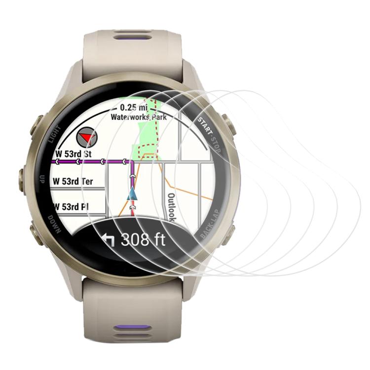 5pcs xDfind Soft Hydrogel Film Full Cover Watch Front Protector, For Garmin Venu 4 45mm, For Garmin Venu 4 41mm, For Garmin Foreunner 570 47mm, For Garmin Foreunner 570 42mm, For Garmin Foreunner 970 47mm