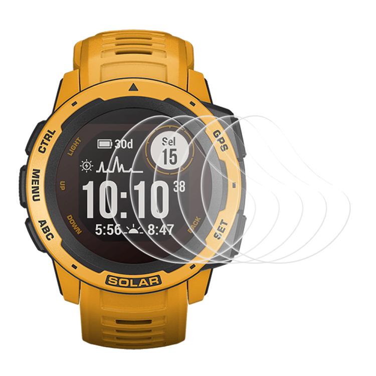 5pcs xDfind Soft Hydrogel Film Full Cover Watch Front Protector, For Garmin Fenix 5s, For Garmin Fenix 5s Plus, For Garmin Instinct, For Garmin Fenix 6, For Garmin Forerunner 945