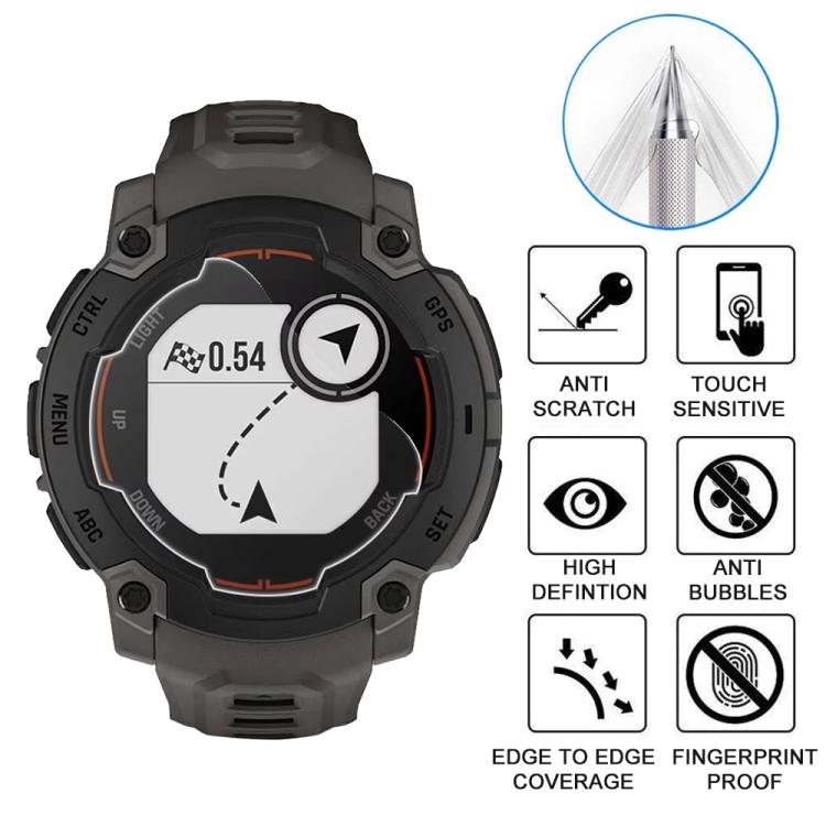 5pcs xDfind Soft Hydrogel Film Full Cover Watch Front Protector, For Garmin Instinct E 45mm, For Garmin Instinct E 40mm, For Garmin Enduro 3, For Garmin Fenix 8 47mm, For Garmin Fenix 8 43mm