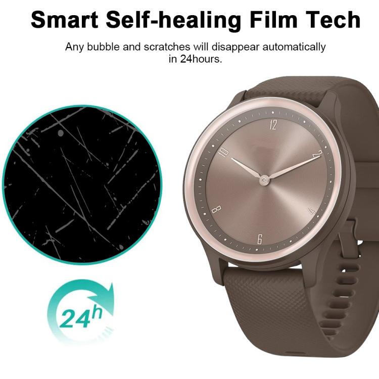 5pcs xDfind Soft Hydrogel Film Full Cover Watch Front Protector, For Garmin GarminMove Sport, For Garmin Approach G12, For Garmin vivoactive 3 Music, For Garmin Forerunner 158, For Garmin Forerunner 645